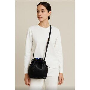 Polo Ralph Lauren Mini Leather Bucket Bag Women's Black “sample”